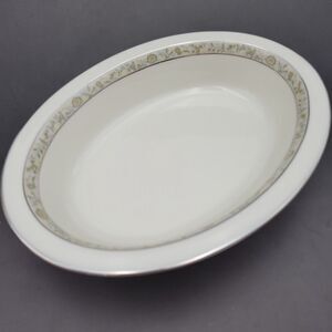 Vtg Springdale (Platinum Trim) by LENOX Oval Serving Bowl Vegetable Discontinued